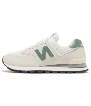 New Balance 574 Rugged White Green