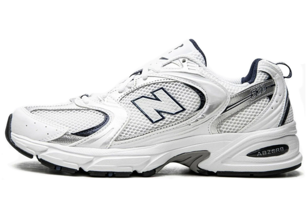 New Balance 530 White Silver Navy