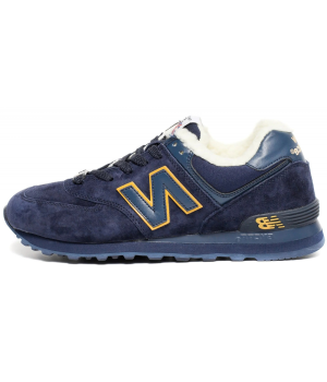 New Balance 574 Blue Gold зимние