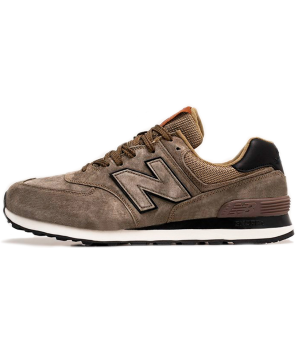 New Balance 574 Light Brown Black зимние