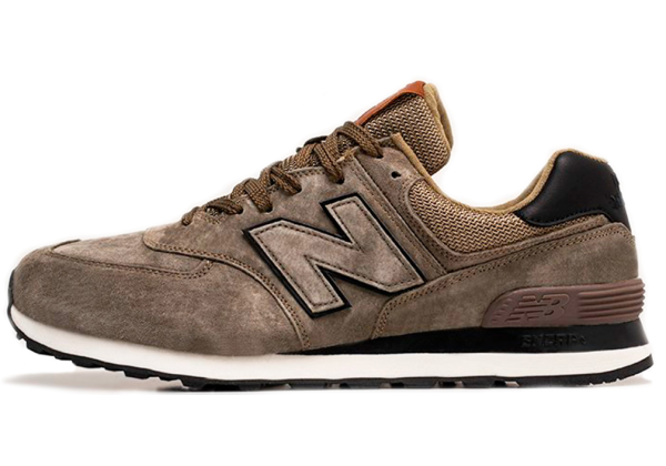 New Balance 574 Light Brown Black зимние