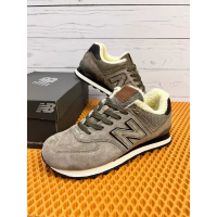 New Balance 574 Light Brown Black зимние