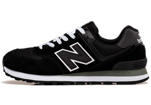 New Balance 574 Black (Reflective) зимние