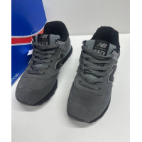 New Balance 574 Dark Grey зимние