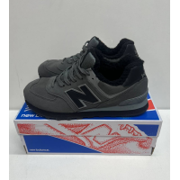 New Balance 574 Dark Grey зимние