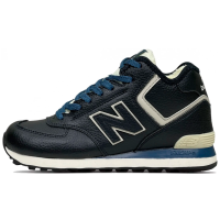 New Balance 574 High Leather Blue зимние