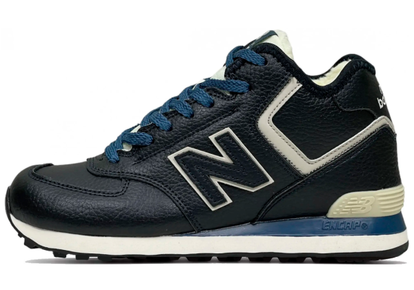 New Balance 574 High Leather Blue зимние