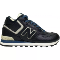 New Balance 574 High Leather Blue зимние