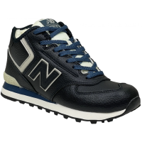 New Balance 574 High Leather Blue зимние