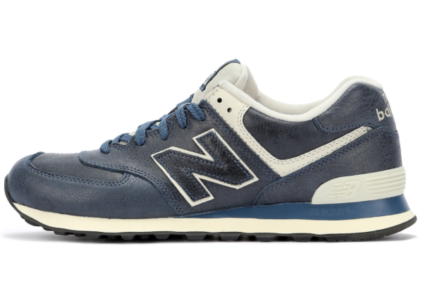 New Balance 574 Leather Blue зимние