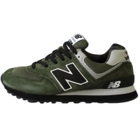 Кроссовки New Balance 574 хаки с черным