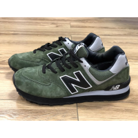 Кроссовки New Balance 574 хаки с черным