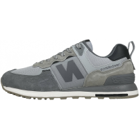 New Balance 574 Suede Gray and Silver