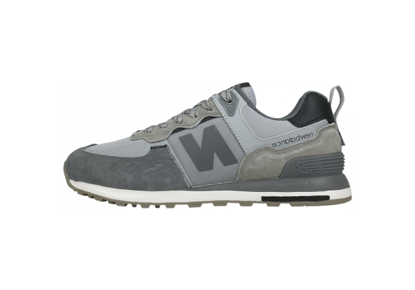 New Balance 574 Suede Gray and Silver