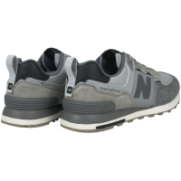 New Balance 574 Suede Gray and Silver