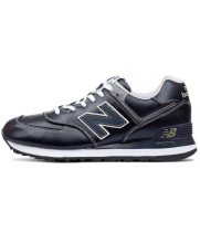 New Balance 574 Leather All Blue