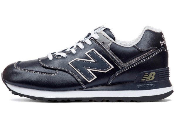 New Balance 574 Leather All Blue