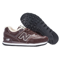 Кроссовки New Balance 574 Dark Brown с мехом