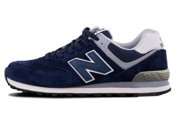 Кроссовки New Balance 574 Blue/White с мехом