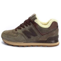 Кроссовки New Balance 574 Brown с мехом