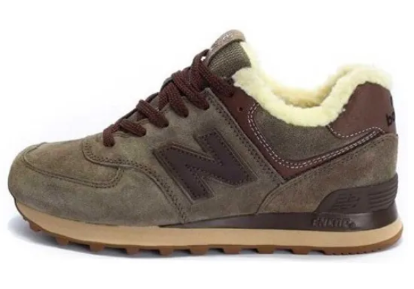 Кроссовки New Balance 574 Brown с мехом