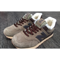 Кроссовки New Balance 574 Brown с мехом