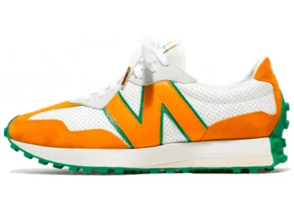 New Balance WS 327 Casablanca белые с оранжевым