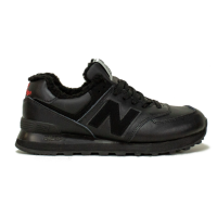 Кроссовки New Balance 574 All Black с мехом