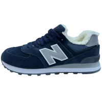 Кроссовки New Balance 574 Синие с мехом