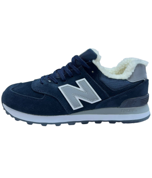 Кроссовки New Balance 574 Синие с мехом