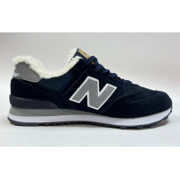 Кроссовки New Balance 574 Синие с мехом