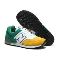 Кроссовки New Balance 576 желто-зеленые с белым