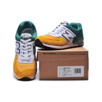 Кроссовки New Balance 576 желто-зеленые с белым