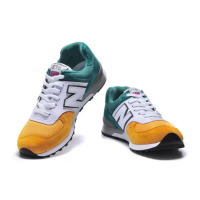 Кроссовки New Balance 576 желто-зеленые с белым