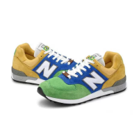 Кроссовки New Balance 576 желто-зеленые с синим