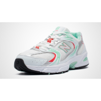 Кроссовки New Balance 530 белые с бирюзовым