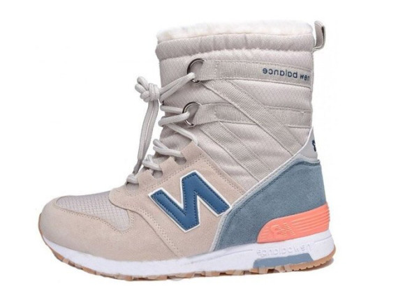 New Balance EuroSprint beige зимние серые 