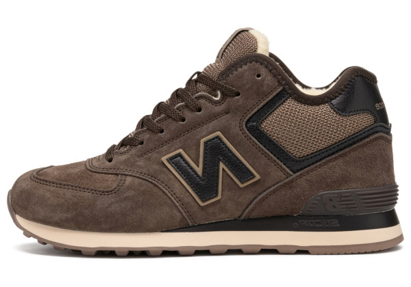 New Balance 574 Mid Suede Umber Black Winter