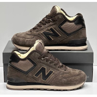 New Balance 574 Mid Suede Umber Black Winter
