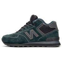 Кроссовки New Balance 574 Mid Dark Cyan Black Winter