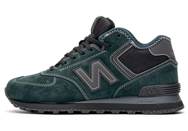 Кроссовки New Balance 574 Mid Dark Cyan Black Winter