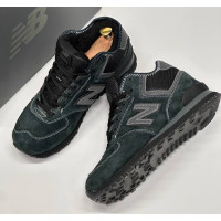 Кроссовки New Balance 574 Mid Dark Cyan Black Winter