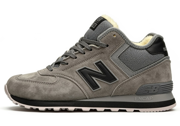 Кроссовки New Balance 574 Mid Grey Black Winter