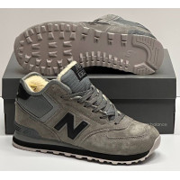 Кроссовки New Balance 574 Mid Grey Black Winter