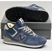 Кроссовки New Balance 574 Mid Navy White Winter