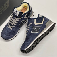 Кроссовки New Balance 574 Mid Navy White Winter
