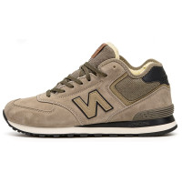 New Balance 574 Mid Grey Haki Black Winter