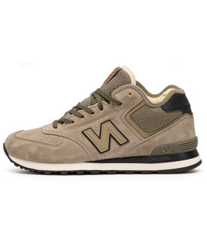 New Balance 574 Mid Grey Haki Black Winter