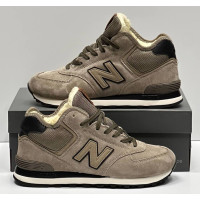 New Balance 574 Mid Grey Haki Black Winter