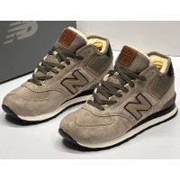 New Balance 574 Mid Grey Haki Black Winter